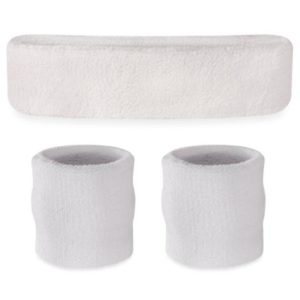 suddora sweatband set (white)